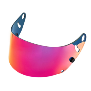 Visiera specchiata viola per casco da kart o auto