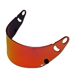 Visiera specchiata arancione per casco da kart o auto