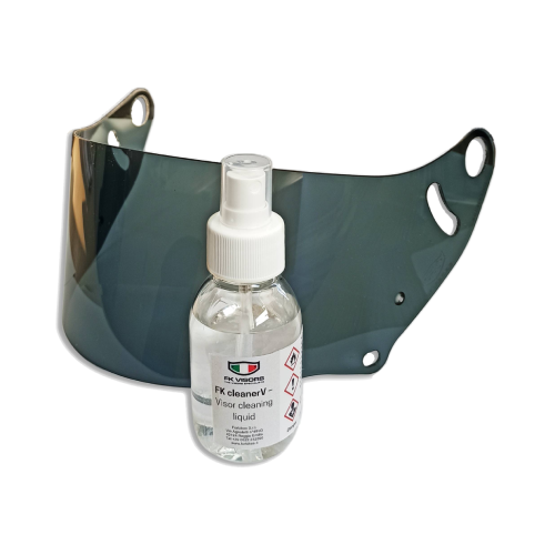 Foto prodotto di un gel liquido per la pulizia di visiere